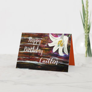 Tarjeta Personalizar por nombre Feliz cumpleaños diseño de
