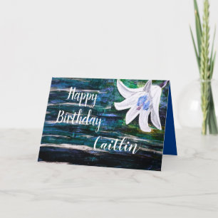 Tarjeta Personalizar por nombre Feliz cumpleaños diseño de