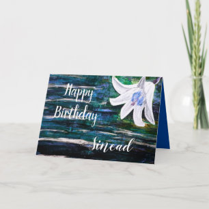 Tarjeta Personalizar por nombre Feliz cumpleaños diseño de