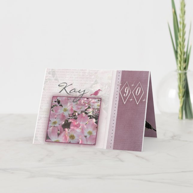 Tarjeta Personalizar tu propio cumpleaños 90 (Anverso)