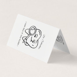 Tarjeta Personalize Funny Dentist Tooth business card