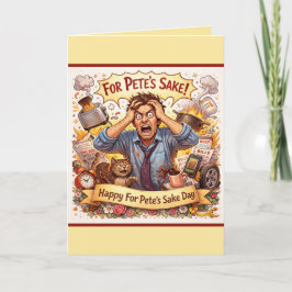 Tarjeta Personalized Card For Pete's Sake Day/Feb 26