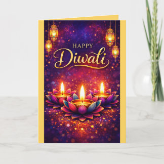 Tarjeta Personalized Diwali Celebration Festival Card