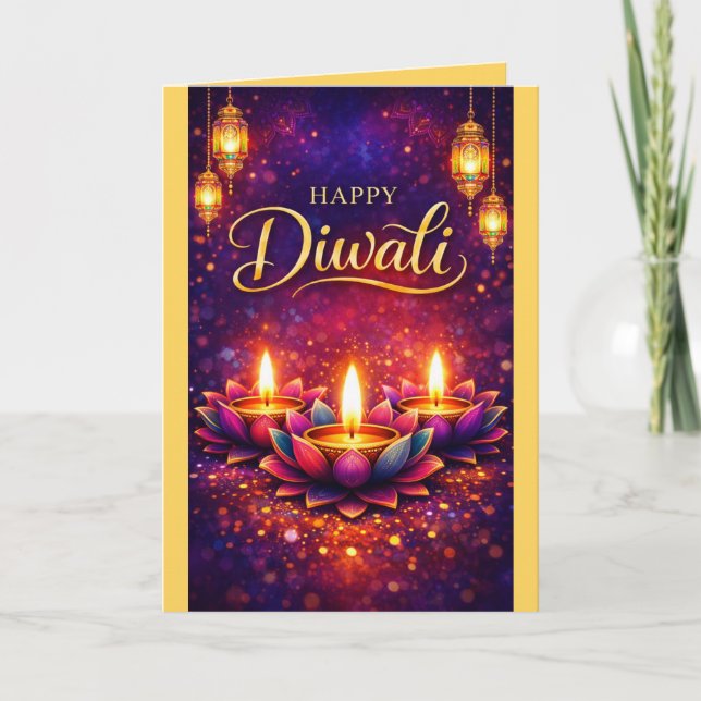 Tarjeta Personalized Diwali Celebration Festival Card (Anverso)