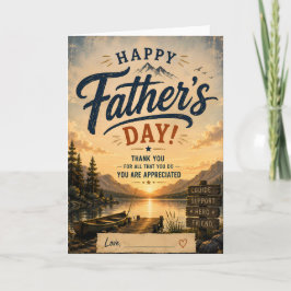Tarjeta Personalized Fishing Dad Greeting Card