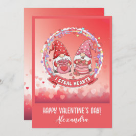 Tarjeta Personalized Funny Gnome Valentine 