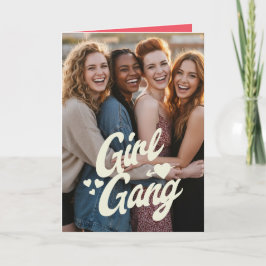 Tarjeta Personalized Galentine’s Day Photo