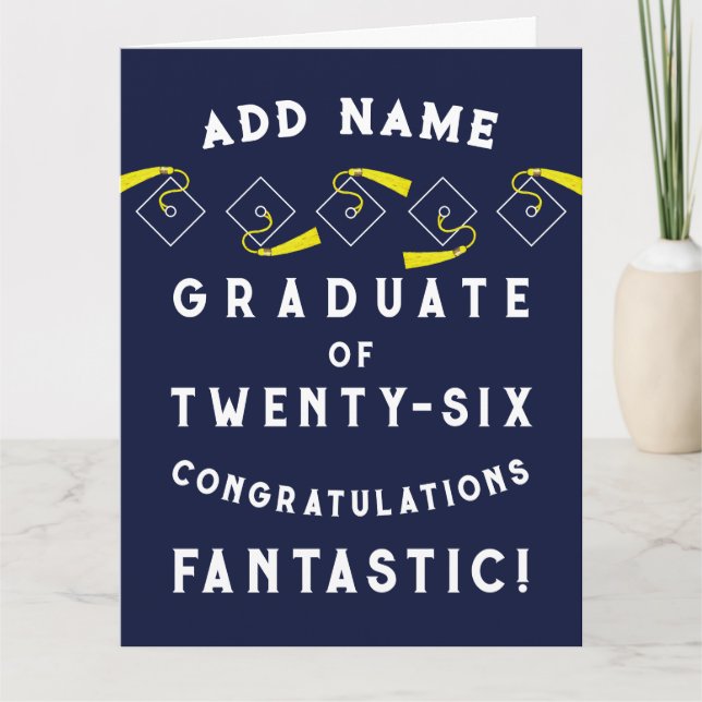 Tarjeta Personalized Graduation 2026 (Anverso)