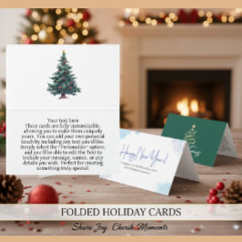 Tarjeta Personalized Green New Year Celebration Cards