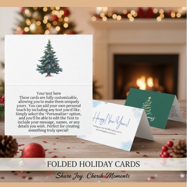 Tarjeta Personalized Green New Year Celebration Cards (Subido por el creador)