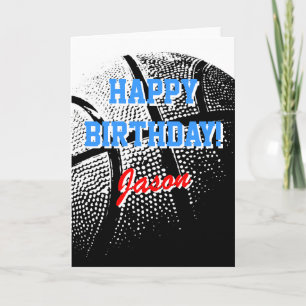Tarjeta Personalized greeting card Basketball sports