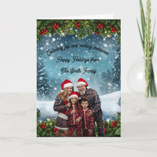Tarjeta Personalized Holiday Card (Anverso)
