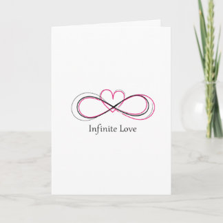 Tarjeta Personalized Infinite Love 1 Valentine Card