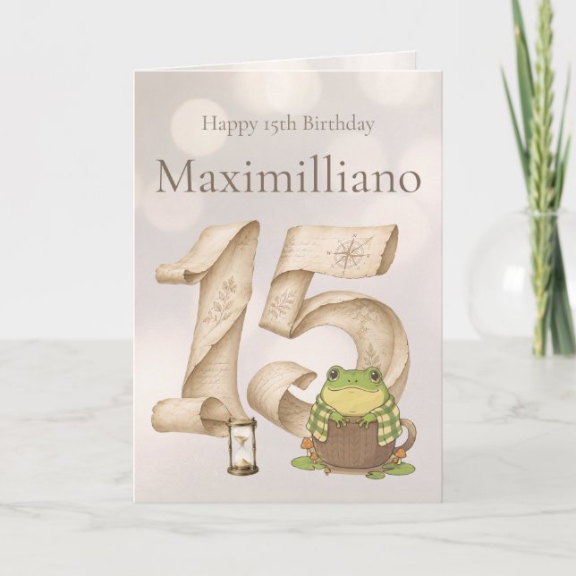 Tarjeta Personalized Meet Zochi 15th Birthday  (Anverso)