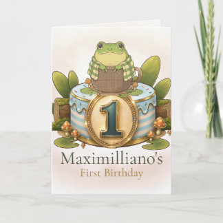 Tarjeta Personalized Meet Zochi 1st Birthday