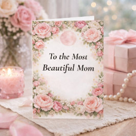 Tarjeta Personalized Mother's Day Card for Beautiful Mom