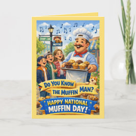 Tarjeta Personalized National Muffin Day Greeting Card