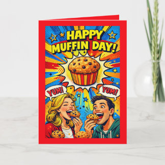 Tarjeta Personalized National Muffin Day Greeting Card