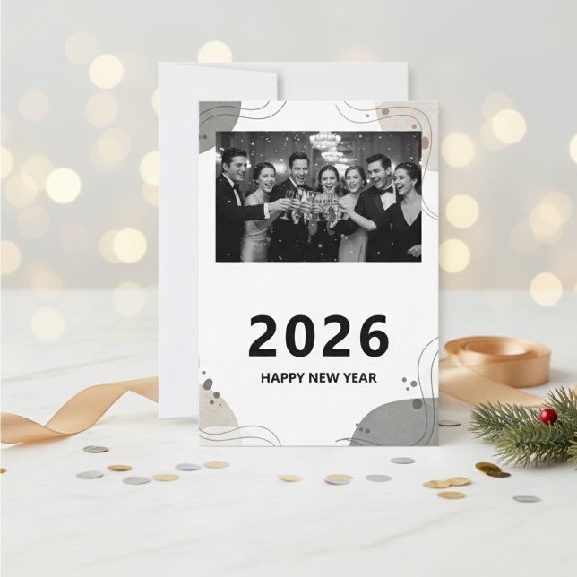 Tarjeta Personalized New Year Card 2026, Elegant New Year  (Subido por el creador)