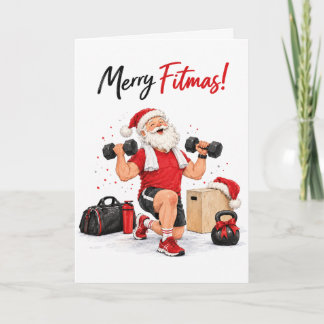 Tarjeta Personalized Personal Trainer Merry Fitmas Christm