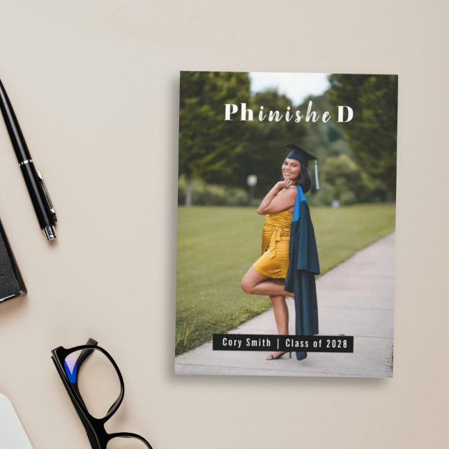 Tarjeta Personalized PhD Graduation Photo congrats (Subido por el creador)