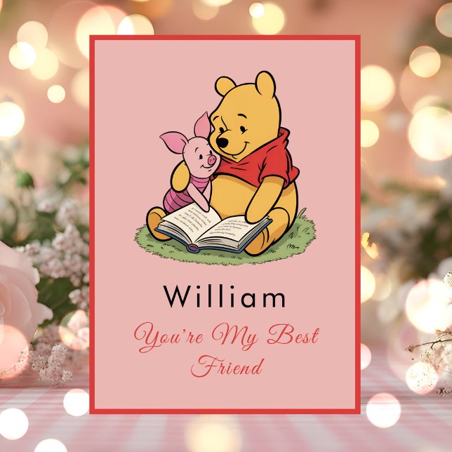 Tarjeta Personalized Pooh Bear Friendship (Subido por el creador)