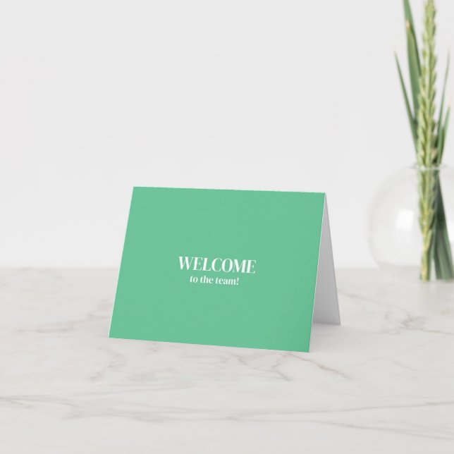 Tarjeta Personalized simple Elegant Welcome to the team (Anverso)