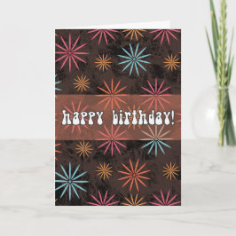 Tarjeta Personalized Starburst Birthday