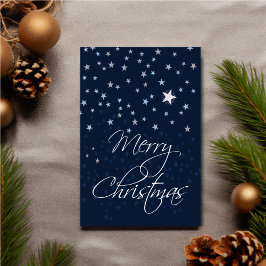 Tarjeta Personalized Starry Night Christmas