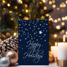 Tarjeta Personalized Starry Night Holiday