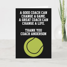 Tarjeta Personalized Tennis Coach From Team Players Sports