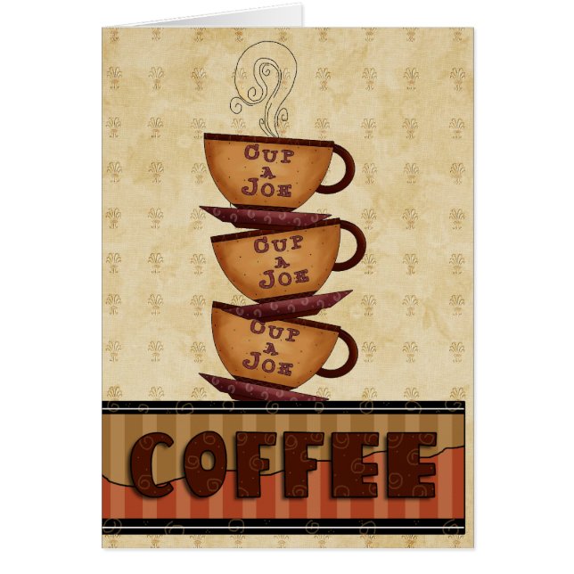 tarjeta personlized del café (Frente)