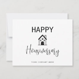 Tarjeta Persononalized Happy Housiversary Heart Realty