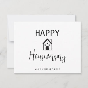 Tarjeta Persononalized Happy Housiversary Heart Realty