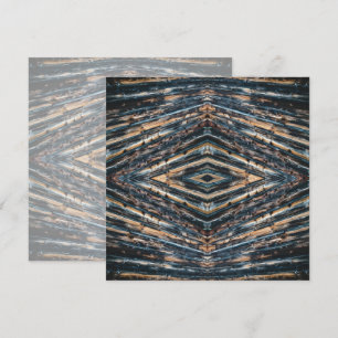Tarjeta Perspectiva de Patrón de Foto de Vigas de Madera A