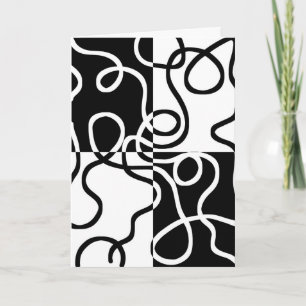 Tarjeta Persuasión lineal II: Resumen en blanco y negro