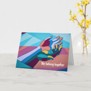 Tarjeta Pertenecemos juntos, como Yin y Yang