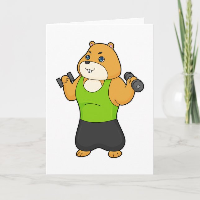 Tarjeta Pesa para fitness de hámster (Anverso)