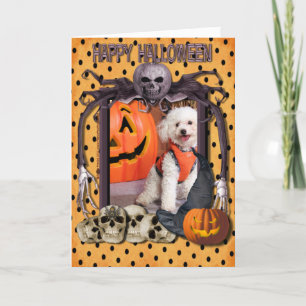 Tarjeta Pesadilla de Halloween - Chloe - Poochon -