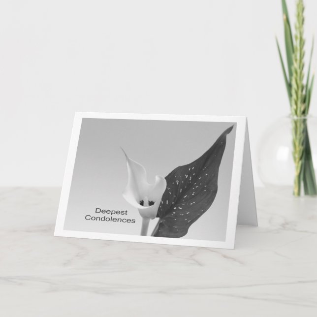 Tarjeta Pésame más sentido (Anverso)