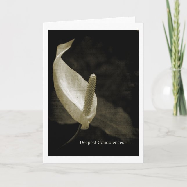 Tarjeta Pésame Profundo (Anverso)