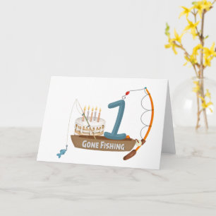 Tarjeta Pesca 1 cumpleaños