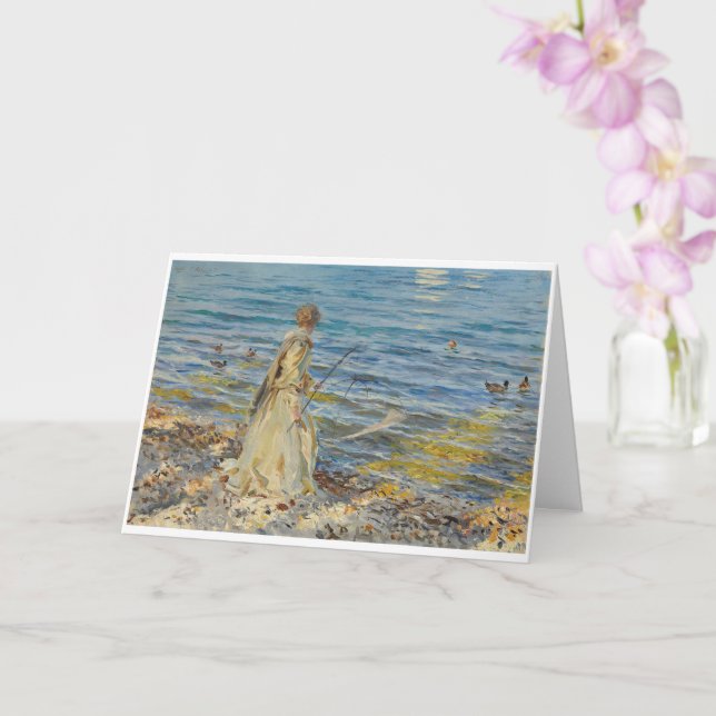 Tarjeta Pesca chica, Sargent 1913 (Orquídea)