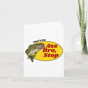 Tarjeta Pesca con humor para adultos de los Camisas Triste