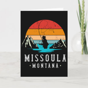Tarjeta Pesca con Mosca Missoula Montana