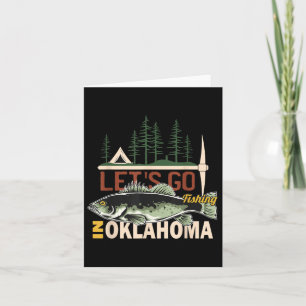 Tarjeta Pesca de camping en Oklahoma - Pescado de Oklahoma