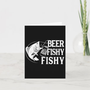 Tarjeta Pesca de Cerveza Fishy Pesca divertida