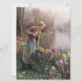 Tarjeta Pesca de Chicas franceses en Bretaña