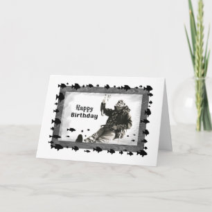 Tarjeta Pesca de hielo masculina, cumpleaños
