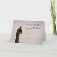 Pesca de mosca "para hermano" Cumpleaños